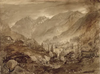 Berglandschaft, Macugnaga, 1845